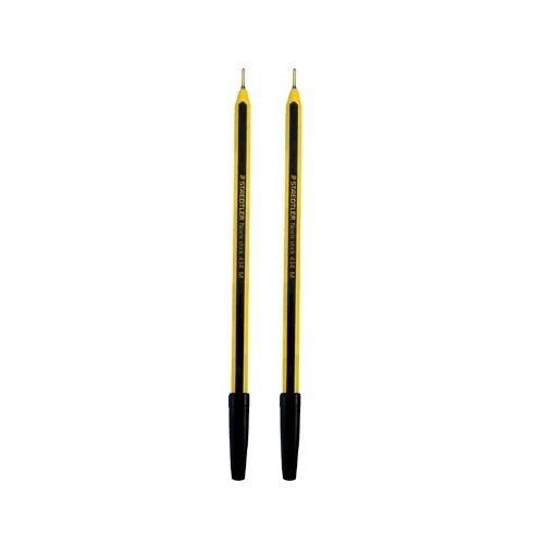 Staedtler Set penne a sfera cappuccio 2 pz tratto Medio - 1,0 mm Stick NORIS Nero 434 03BK2I