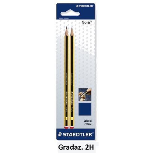 Matite grafite Grad. 2H cf. 2 pz NORIS 120 4 BK2D