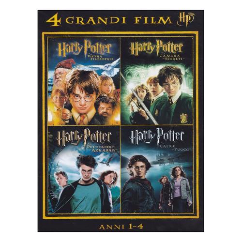 Warner Entertainment DVD Harry Potter 4 Grandi Film #01 (4 Dvd) - Chris Columbus, Alfonso Cuaron, Mike Newell 1000437921