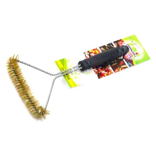 Ompagrill Spazzola barbecue ottone per griglie e piastre Nero SP350 (35 cm)