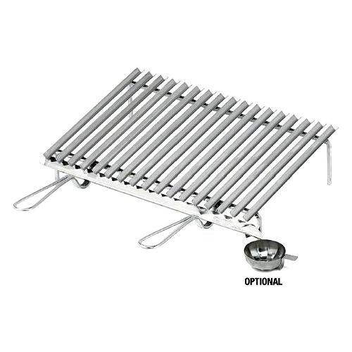 Ompagrill Griglia barbecue Inox (60x40 cm) con recupero grassi 20650
