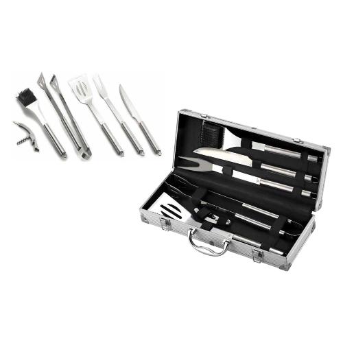 Ompagrill Set attrezzi barbecue 6 Pezzi Inox 06420