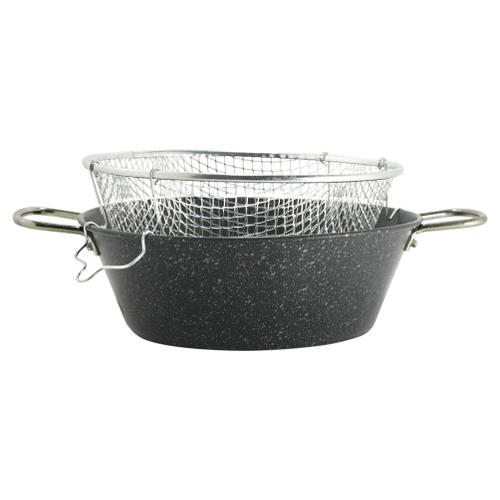 Lar Friggitrice Q Flex con cestello (26cm) Inox Nero 4006