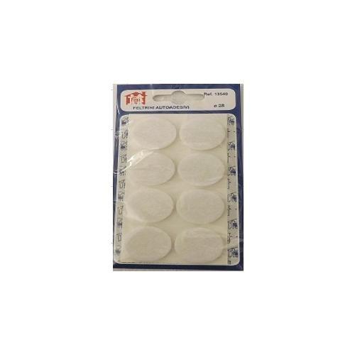 Oreca Feltrini tondi adesivi (28 mm) Bianco 0013540 SU