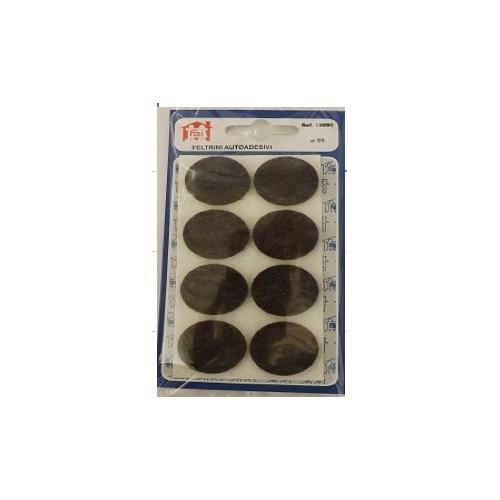 Oreca Feltrini tondi adesivi (2,8 cm) Marrone 0013550 SU