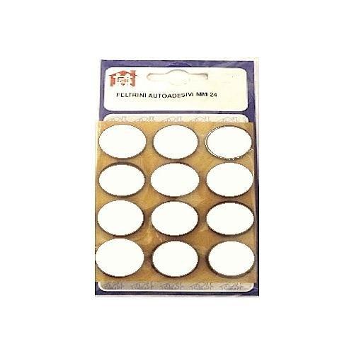 Oreca Feltrini tondi adesivi (1,8 cm) Bianco 0013534 SU