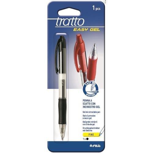 Fila Penna sfera scatto TRATTO EASYGEL tratto Fine - 0,5 mm Nero gel 068597N