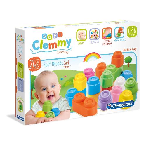 Clementoni Confezione Mattoncini ( 24 pz ) CLEMMY 6-36m 14707