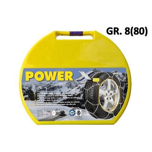 Everest Catene neve romboidali per autovetture 9 mm POWER X Gr. 8 (80) NPW1080
