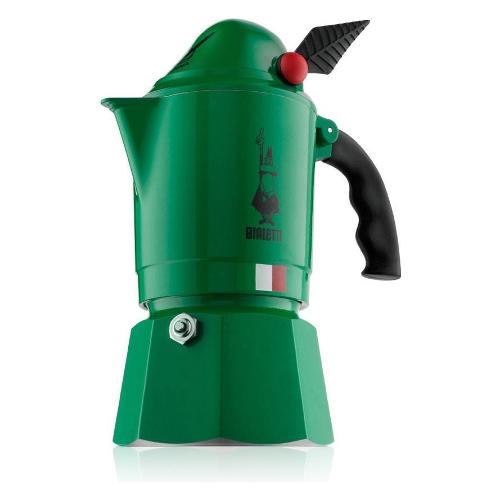Bialetti Caffettiera Alluminio 3 Tazze MOKA ALPINA Verde 0002762MR
