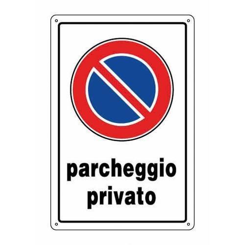 Oreca Cartello segnaletico divieto di sosta parcheggio privato (20x30 cm) 0085806 00