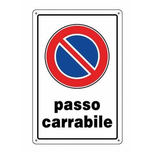 Oreca Cartello segnaletico passo carrabile (20x30 cm) 0085800 00