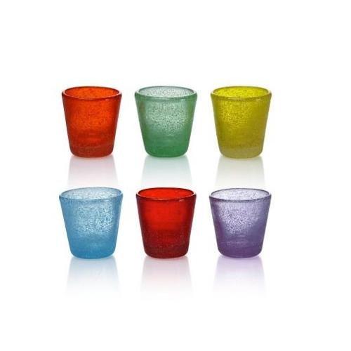 Amicasa Set bicchieri Liquore 6 pz LAURA Colori assortiti SA 128