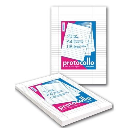 Blasetti Fogli protocollo uso bollo A4 Bianco 1295 20 fg