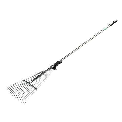 Verdemax Scopa foglie Regolabile con Manico (120x55 cm) Zincato 3923