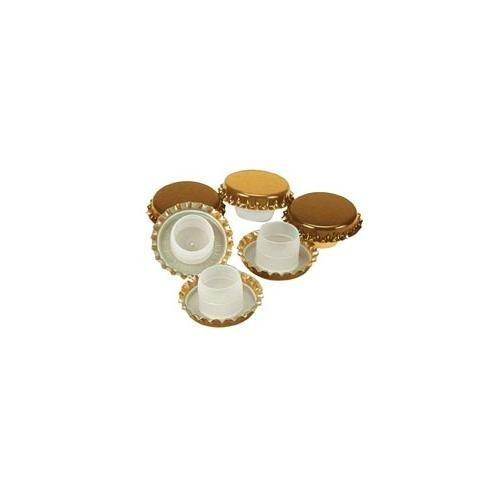 Cpl Set tappi corona 100 pz (2,9cm) con sottotappo Bidule Oro