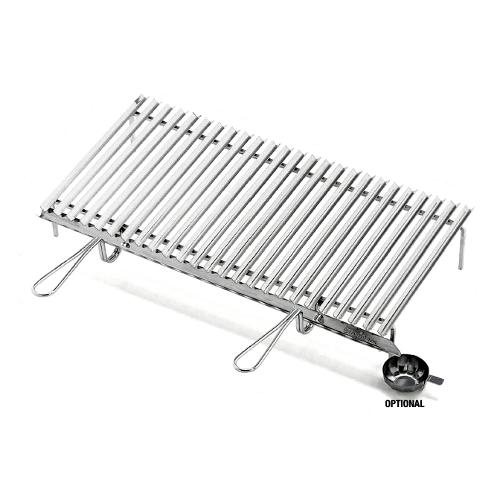 Ompagrill Griglia barbecue con recupero grassi inox (80x42cm) 20610