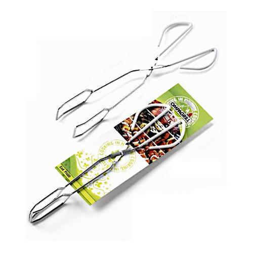 Ompagrill Pinza barbecue acciaio a forbice (40cm) Cromo PI400