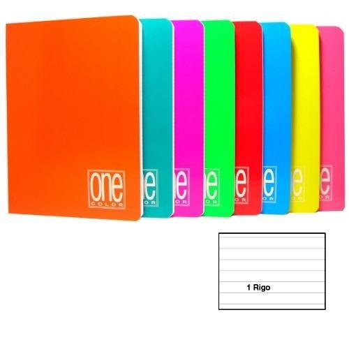 Blasetti Quaderno righe 1R (1 rigo) A5 ONE COLOR assortito 1449