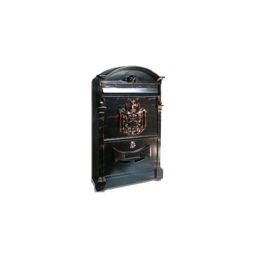 Alubox Cassetta posta senza tettuccio (25,5x8,3x41cm) Bronzo antico REGIEPOSTEBR