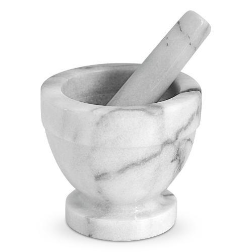 Home Mortaio (10cm) con pestello Bianco carrara