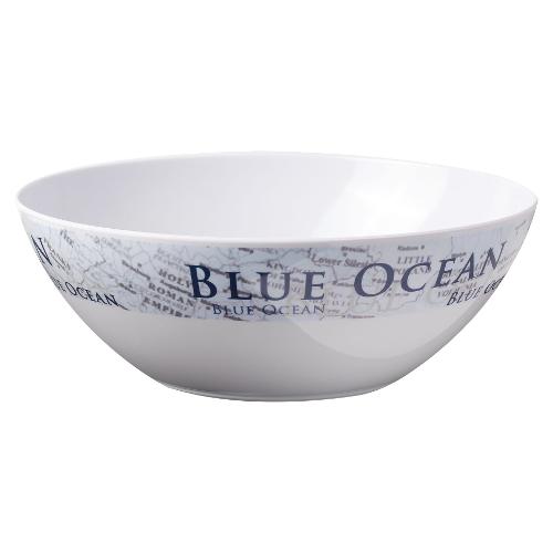 Brunner Insalatiera campeggio melamina (23,5cm) BLUE OCEAN Bianco 0830030N C8C