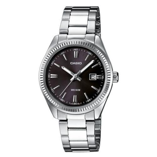 Casio Orologio COLLECTION Silver e Black LTP 1302PD 1A1VEG