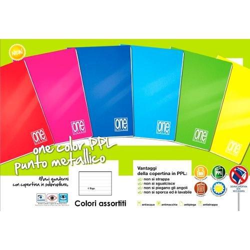 Quaderno A4 - copertina in PPL - 2+1 ff - colori assortiti - One color  Blasetti