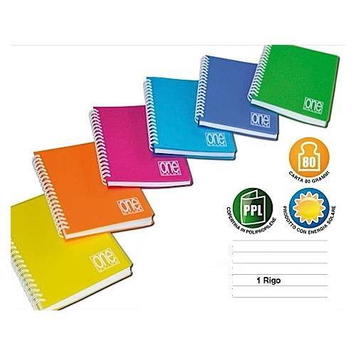 Blasetti Quaderno con spirale A6 1R (1 rigo) 80 gr/mq ONE COLOR assortito 5459