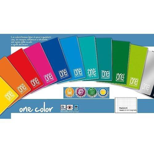 Blasetti Quaderno quadretti 5 mm con margine (Q) A5 ONE COLOR assortito 1406
