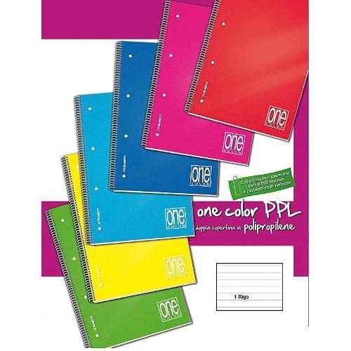 Blasetti Quaderno con spirale 1R (1 rigo) A4 ONE COLOR assortito 2936