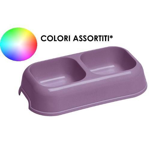 Ferplast Ciotola alimenti animali doppia Party 16 Assortito (700ml) 711006099