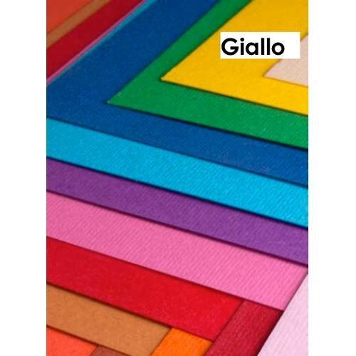 Fabriano Cartoncino colorato liscio e ruvido 3 fg 220 gr/mq (70x50cm) ELLE ERRE Giallo 43350707