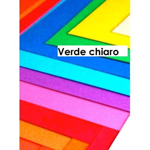 Fabriano Cartoncino colorato liscio e ruvido 3 fg 220 gr/mq (70x50cm) ELLE ERRE Verde chiaro 43350710