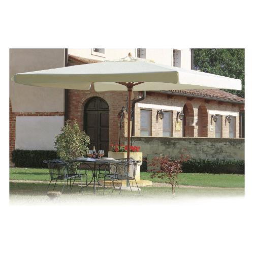 Tegosolis Ombrellone legno LUNA Bianco (3x3mt) LUD3030