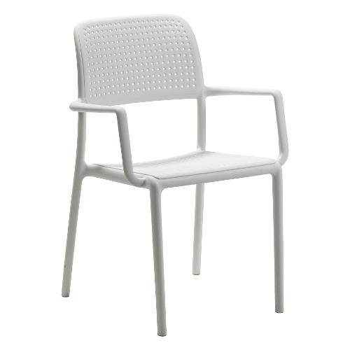 Nardi Sedia con braccioli polipropilene BORA Bianco 40242 00 000 06