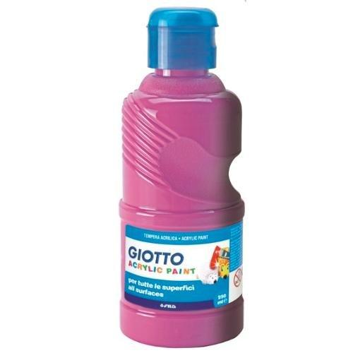 Fila Tempera GIOTTO Acrylic Paint Magenta Flacone 250 ml con tappo dosatore 534010