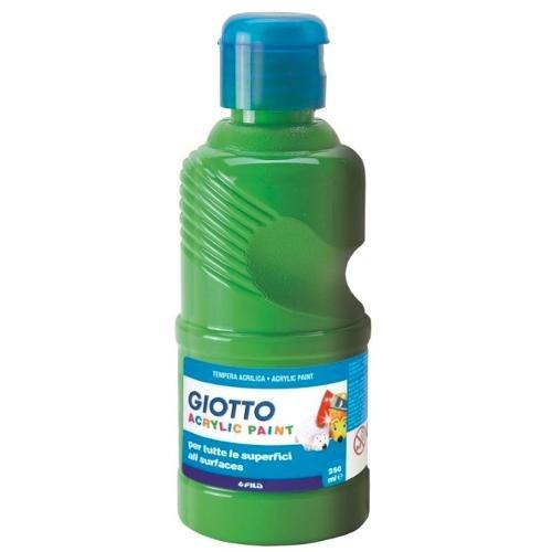 Fila Tempera GIOTTO Acrylic Paint Verde Flacone 250 ml con tappo dosatore 534012