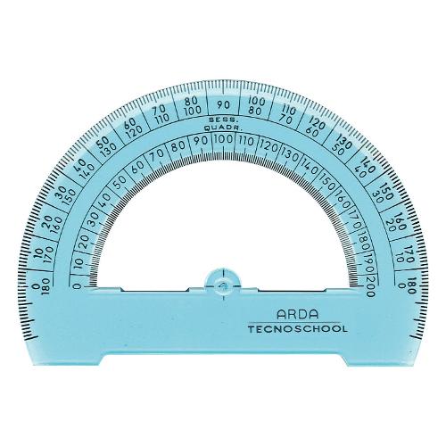 Arda Goniometro TECHNOSCHOOL 180 Azzurro trasparente (12 cm) 407SS
