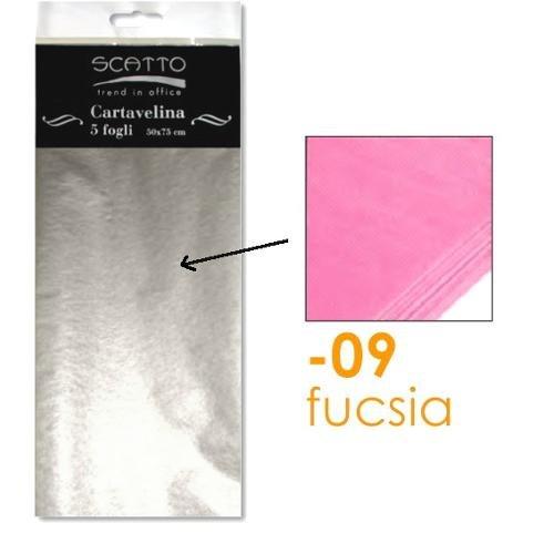 Scatto Carta velina 5 fogli (50x75cm) Fucsia 043012 04