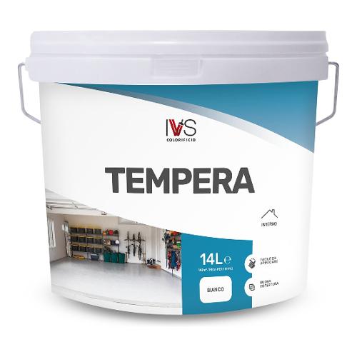 Idropittura per muro Tempera Bianco opaco 14 lt FI5465K00511MS