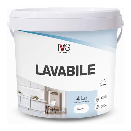 Ivs Idropittura per muro Lavabile Bianco opaco 4 lt FI5357K00511FS