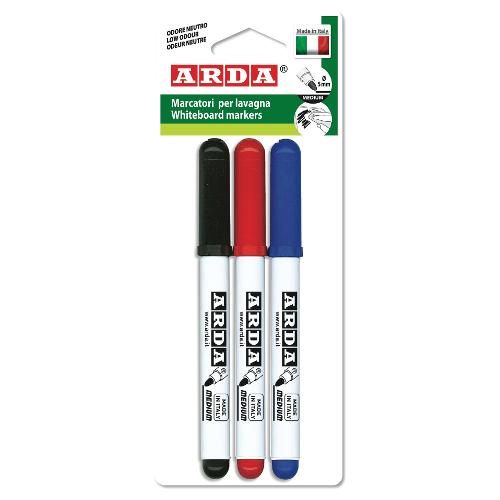 Arda Pennarello lavagnetta nero, blu e rosso set 3 pz N B R 54