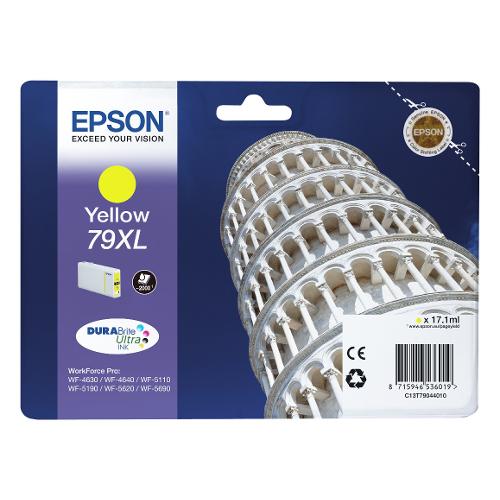 Epson Cartuccia stampante Serie Torre di Pisa Giallo DURABRITE ULTRA T79 Xl C13T79044010