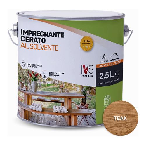 Ivs Impregnante sintetico per legno Teak cerato latta 2,5 lt FS2499K00002DS