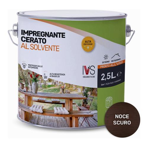 Ivs Impregnante sintetico per legno Noce scuro opaco latta 2,5 lt FS2499K00007DS