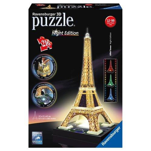 Ravensburger Puzzle 216 pz Torre Eiffel con Luce 10a+ 3D 12579