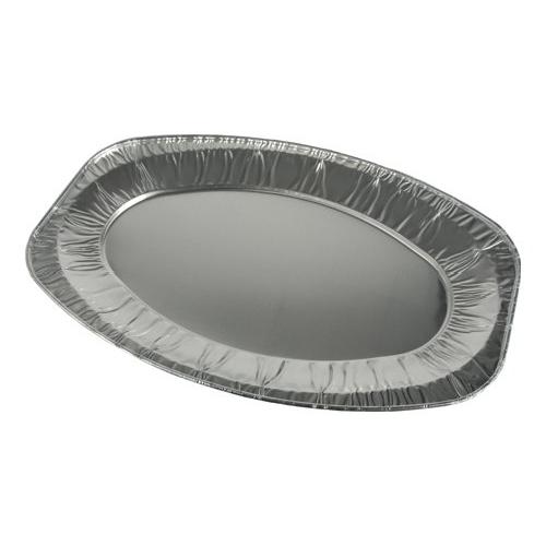 Pap Star Set vassoi ovali 3 pz Alluminio (44x29cm) Silver 10409