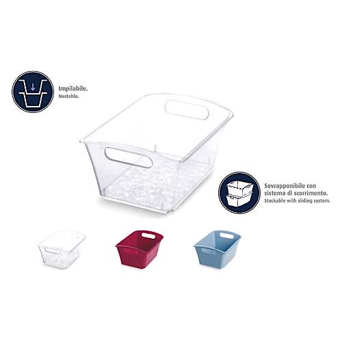 Domoliving Vaschetta multiuso impilabile (39x27x18,5cm) Assortito QUIN120MX2