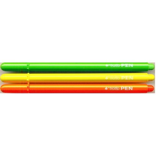 Fila Set pennarelli marcatori 3 pz tratto Medio - 0,5 mm TRATTO PEN Colori assortiti fluo 031000